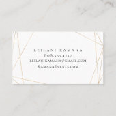 Lila Wasserfarbe Visitenkarte (Rückseite)