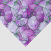 Lila Wasserfarben-Mosaik-Glas  Seidenpapier (Ausschnitt)
