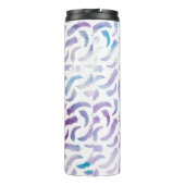 Lila Wasserfarben-Muster Thermosbecher (Rückseite)