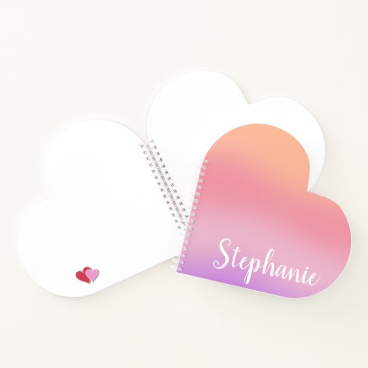 Lila Wasserfarben Notizblock (Innenseite)