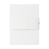 Lila Wasserfarben Orchideen Hochzeit Einladungsbanderole (Rückseitenbeispiel)