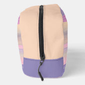 Lila Wasserfarben - Streifen Waschbeutel (Rechts)