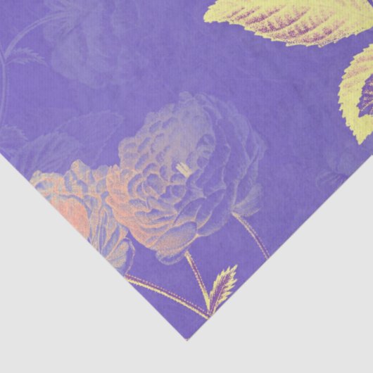 Lila Wasserfarbendekouation Seidenpapier (Detail)