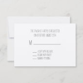 Lila Wasserfarbenfederung - RSVP Karte (Rückseite)