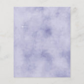 Lila Wasserfarbenfrohe Hochzeitsfeier (Rückseite)