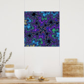 Lila Wasserfarbenspecht Poster (Küche)