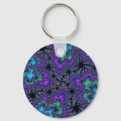 Lila Wasserfarbenspecht Schlüsselanhänger (Vorderseite)