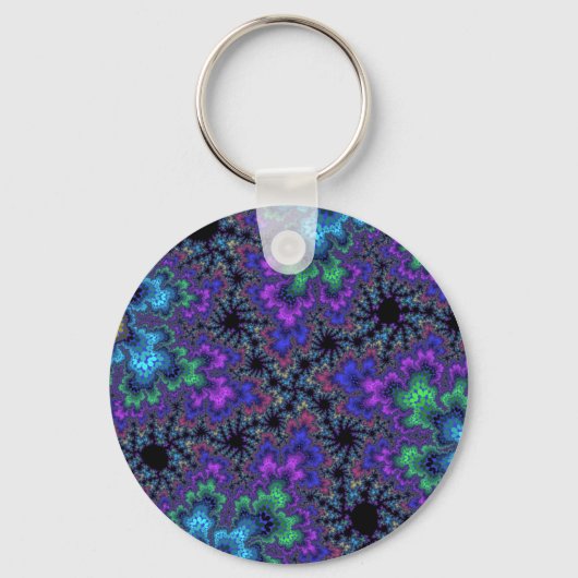 Lila Wasserfarbenspecht Schlüsselanhänger (Vorderseite)