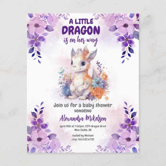 Lila Wasserfarbenspülung (Vorderseite)