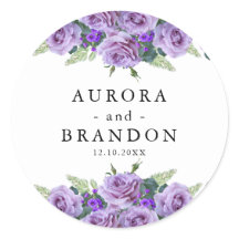 Lila Wasserfarbenwelt Elegante Hochzeit