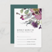 LILA WASSERFARBFLÄCHENWEICHUNG AUS LLILAC BEGLEITKARTE (Vorne/Hinten)