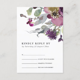 LILA WASSERFARBFLÄCHENWEICHUNG AUS LLILAC BEGLEITKARTE