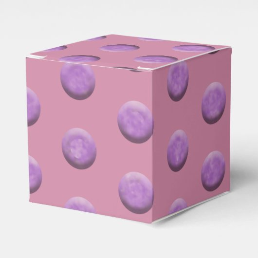 Lila Wasserfarbpunkte Geschenkschachtel (Vorderseite)