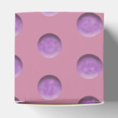 Lila Wasserfarbpunkte Geschenkschachtel (Oben)
