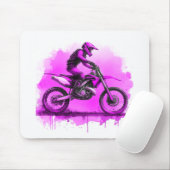 Lila Wasserfarbrad Mousepad (Mit Mouse)