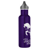 Lila Wasserflasche Edelstahlflasche (Links)