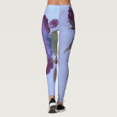 Lila wassergefärbte Leggings (Rückseite)
