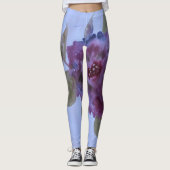 Lila wassergefärbte Leggings (Vorderseite)