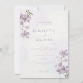 Lila Wasserhymne Einladung (Vorderseite)