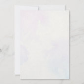 Lila Wasserhymne Einladung (Rückseite)