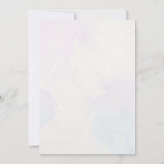 Lila Wasserhymne Einladung (Rückseite)