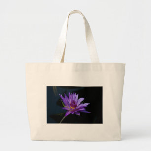 Lila Wasserlilie Lotus Jumbo Stoffbeutel
