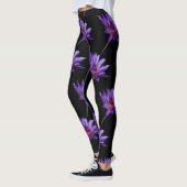 Lila Wasserlilie Lotus Leggings (Links)
