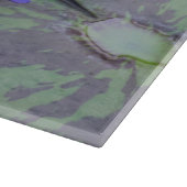 Lila Wasserlilie Schneidebrett (Ecke)