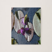 Lila Wasserlilien Puzzle (Vertikal)