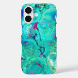 Lila Wasserspritze iPhone 16 Hülle