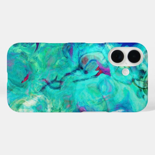 Lila Wasserspritze Case-Mate iPhone Hülle (Rückseite (Horizontal))