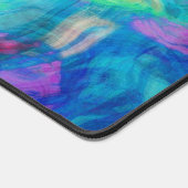 Lila Wasserspritze Schreibtischunterlage (Ecke)