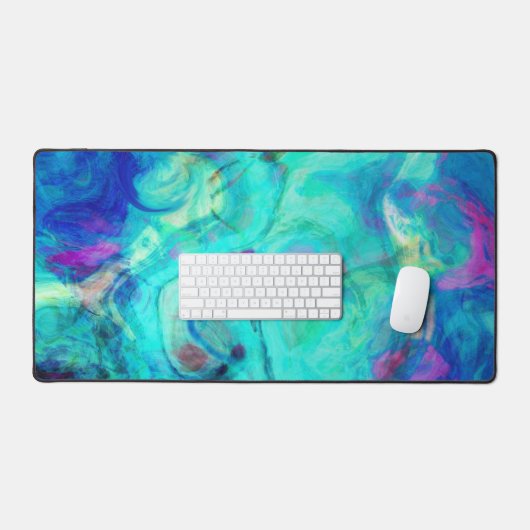 Lila Wasserspritze Schreibtischunterlage (Tastatur & Maus)