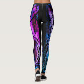 Lila Wassersturm Leggings (Rückseite)