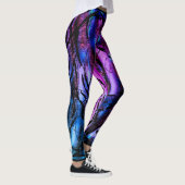 Lila Wassersturm Leggings (Rechts)