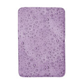 Lila Wassertröpfchen Badematte (Vorderseite Vertikal)