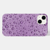 Lila Wassertröpfchen Case-Mate iPhone Hülle (Rückseite (Horizontal))