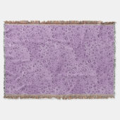 Lila Wassertröpfchen Decke (Vorderseite)