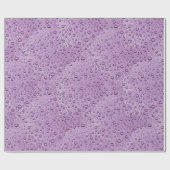 Lila Wassertröpfchen Geschenkpapier (Flach)