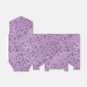 Lila Wassertröpfchen Geschenkschachtel (Ungefaltet)