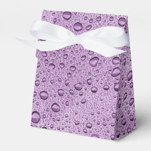 Lila Wassertröpfchen Geschenkschachtel