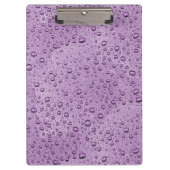 Lila Wassertröpfchen Klemmbrett (Vorderseite)