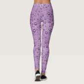 Lila Wassertröpfchen Leggings (Rückseite)