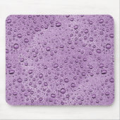 Lila Wassertröpfchen Mousepad (Vorne)