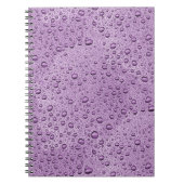 Lila Wassertröpfchen Notizblock (Vorderseite)