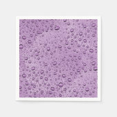 Lila Wassertröpfchen Serviette (Vorderseite)