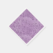 Lila Wassertröpfchen Serviette (Ecke)