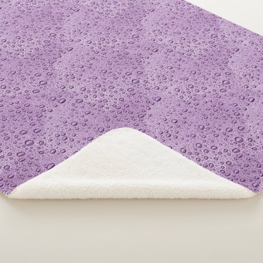 Lila Wassertröpfchen Sherpadecke (3/4)