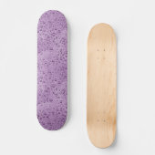 Lila Wassertröpfchen Skateboard (Vorderseite)