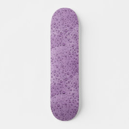 Lila Wassertröpfchen Skateboard